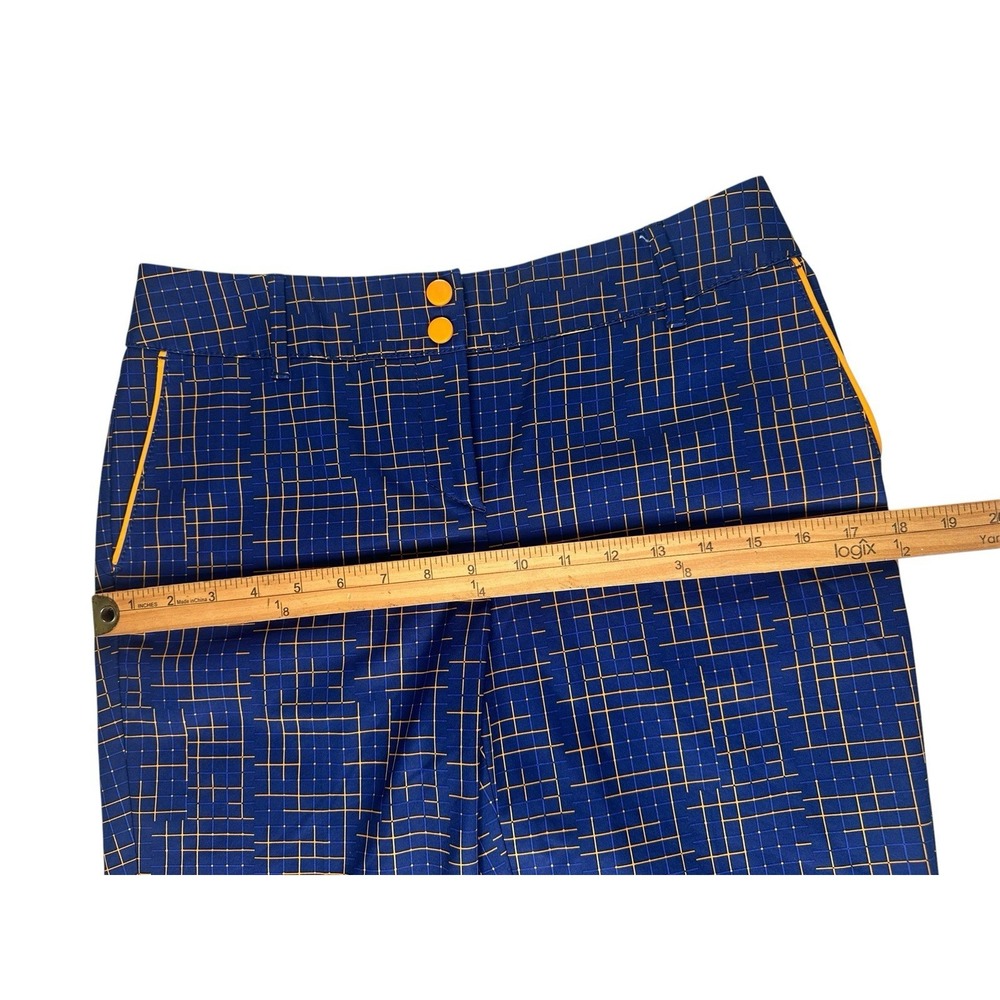 Annika Cutter & Buck Blue &‎ Orange Golf Shorts Sz 4 Colorful Preppy Sporty - Picture 8 of 15